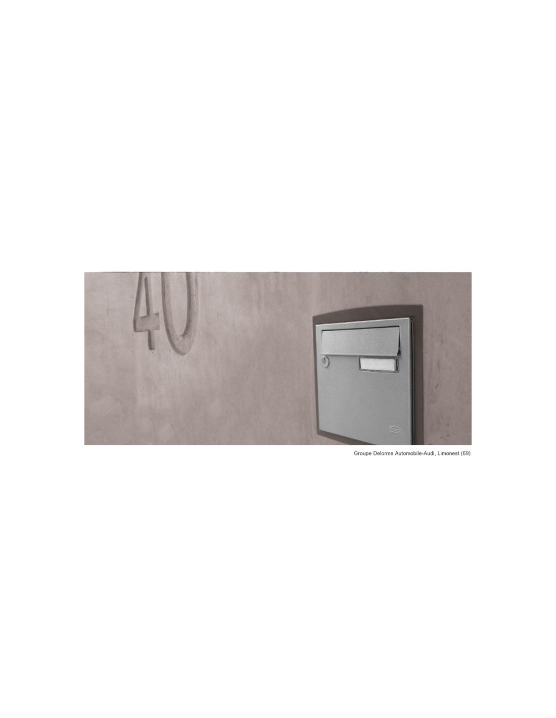 boite a lettre inox 2 portes