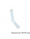 : Modèle:EQUERRE CHAISE 90 ZINGUE BLANC : Modèle:EQUERRE CHAISE 90 ZINGUE BLANC