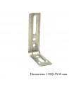 : Modèle:EQUERRE NERVUREE DROITE GALVA 130X65X30 : Modèle:EQUERRE NERVUREE DROITE GALVA 130X65X30