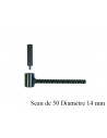Ing Fixations Gond De Volet Simple Pour Matériaux Creux : Modèle:GOND PARPAING D14 10X130 NOIR (SEAU DE 50)