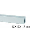 Duval U En Aluminium : Modèle:U 15X15X1.5mm