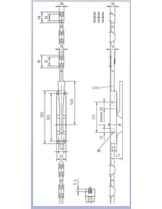 Crémone Pompier À Levier Heracles Basculant Blanc 2