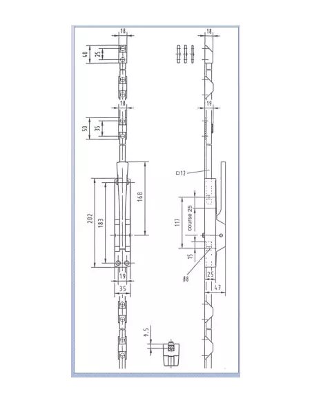 Crémone Pompier À Levier Heracles Basculant Blanc