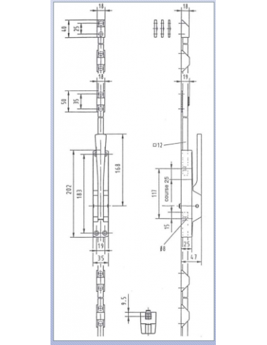 Crémone Pompier À Levier Heracles Basculant