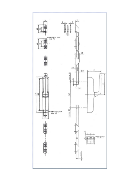 Crémone Pompier À Poignée Heracles Rotative Blanc
