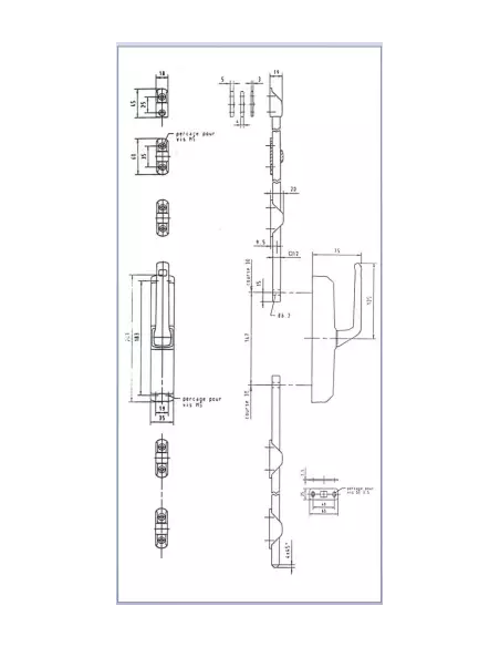 Crémone Pompier À Poignée Heracles Rotative Blanc