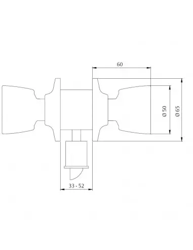 Serrure Tubulaire Heracles Laiton poli