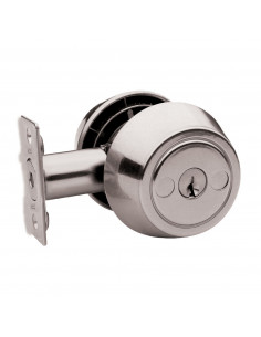 Verrou Tubulaire Heracles Chromé mat