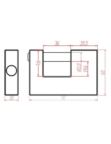 Cadenas Rectangulaire Heracles Blocus