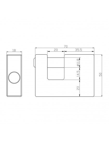 Cadenas Rectangulaire Heracles Blocus