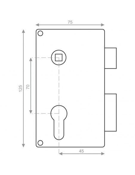 Coffre Monopoint En Applique Heracles Vertical