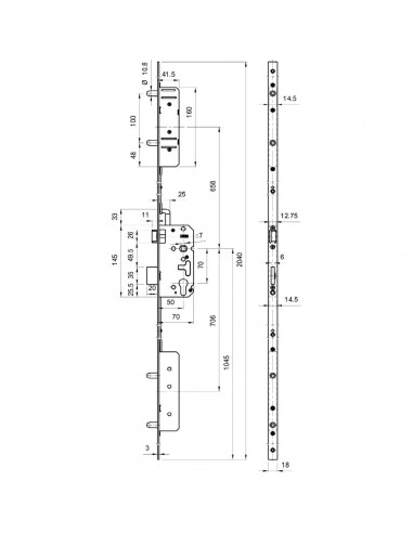Serrure 5 Points À Larder Heracles Tf 5100
