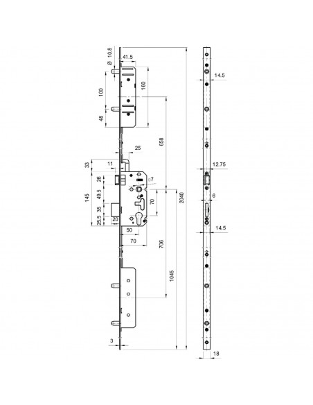 Serrure 5 Points À Larder Heracles Tf 5100