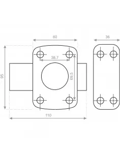 Verrou À Bouton S'entrouvrant Sur Variure Mv Heracles 5g 2