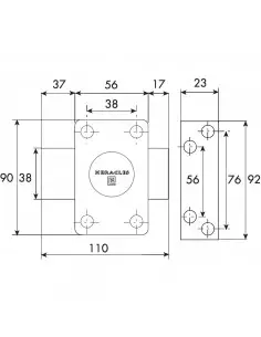 Verrou À Bouton S'entrouvrant Heracles City 2