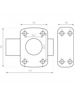 Verrou À Bouton Heracles Y8 2