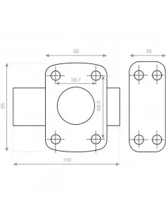 Verrou À Bouton Heracles Y8 2