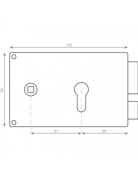 Coffre Monopoint En Applique Heracles Horizontal