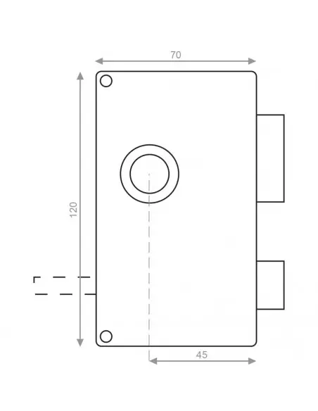 Serrure Monopoint En Applique Heracles Mx4500 Sr