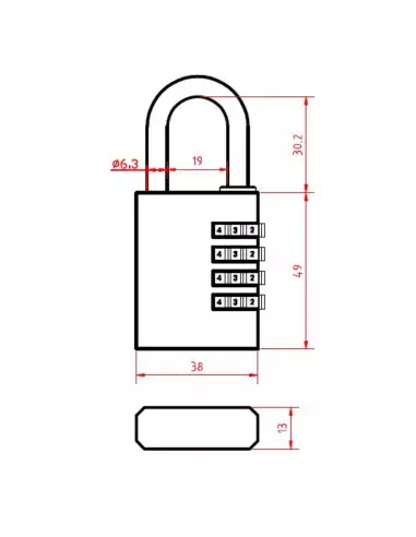 Cadenas À Combinaison Heracles Combo -2