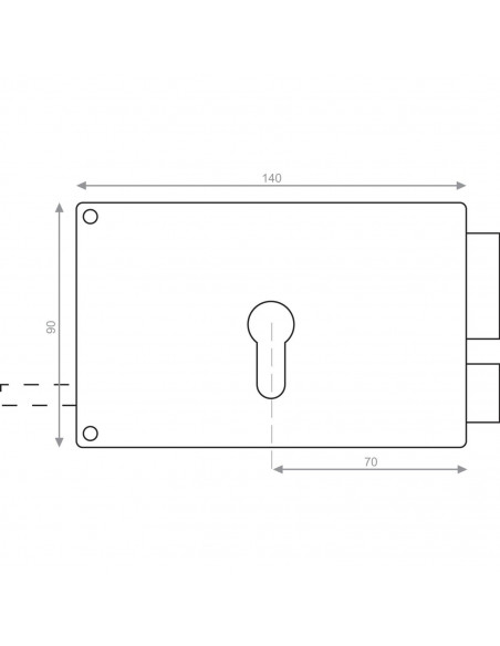 Coffre Monopoint En Applique Heracles Horizontal
