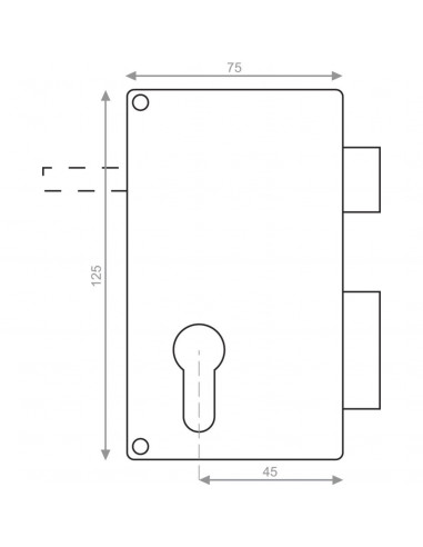 Coffre Monopoint En Applique Heracles Vertical