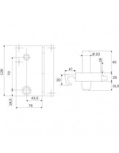 Serrure Monopoint En Applique Iseo Zenith Vertical