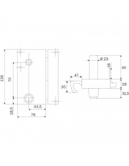 Serrure Monopoint En Applique Iseo Zenith Vertical
