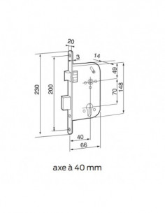 Serrure À Mortaiser Monopoint Bricard Réversible Série 800 2