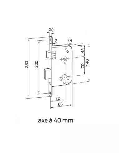 Serrure À Mortaiser Monopoint Bricard...