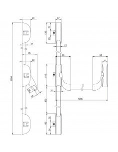 Serrure Anti Panique Iseo Barre Idea 3 points 2