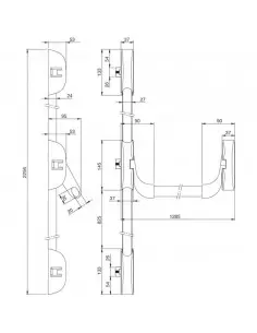 Serrure Anti Panique Iseo Barre Idea 3 points 2