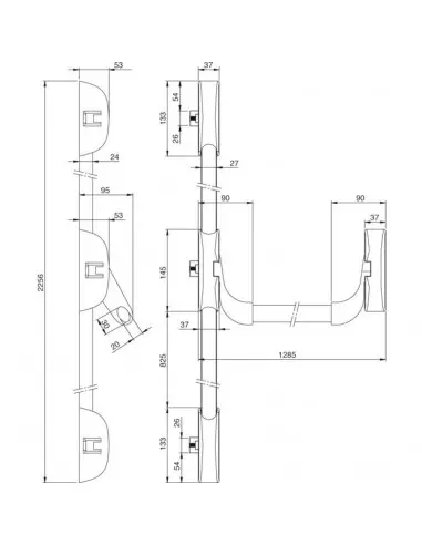 Serrure Anti Panique Iseo Barre Idea 3 points