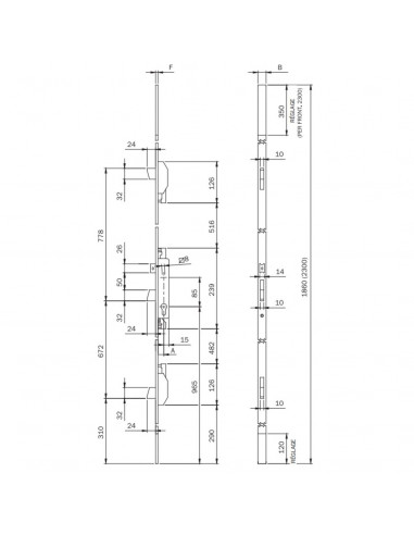 Serrure 3 Points Iseo Electa