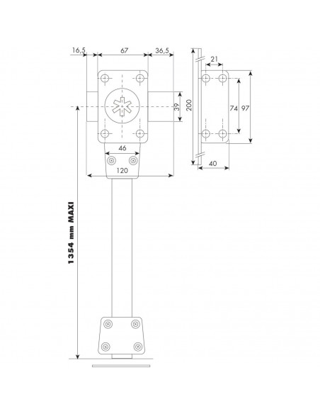 Verrou 2 Points A bouton A2P* Iseo Cavith