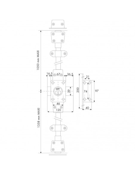 Verrou 3 Points A2P1 Iseo Zenith