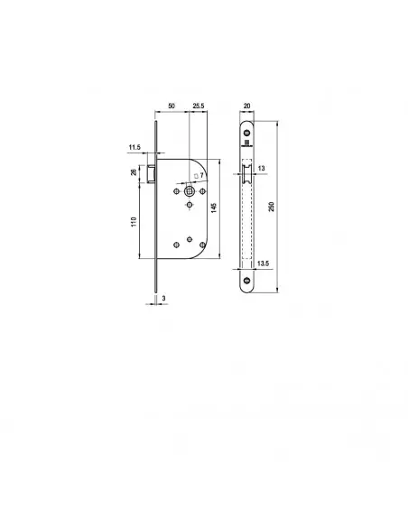 Monopoint À Larder Heracles Axe À 50 Mm Nf Blanche -2