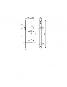 Monopoint À Larder Heracles Série L700-Nf Axe À 50 Mm Noir 2