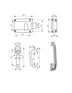Serrure En Applique Fth Thirard Pour Porte De Garage 2