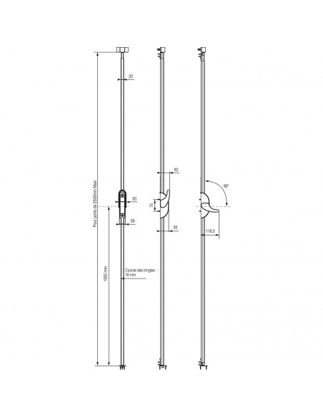 Crémone Pompier Vachette Aerolis