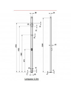 Crémone En Applique Vachette À Cylindre Européen 2