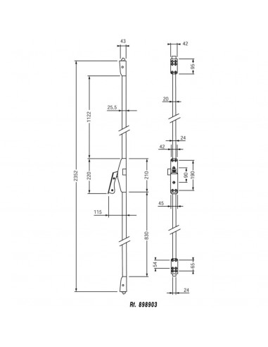Crémone Pompier Jpm Europad 179