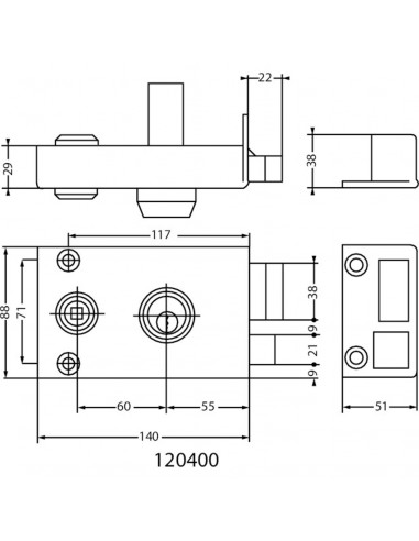 Serrure 3 Points En Applique Jpm Vega