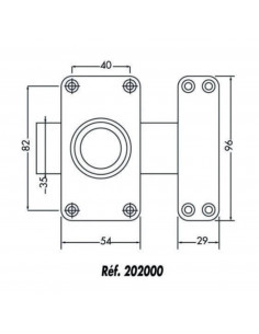 Verrou Jpm Gamme Étroite Vega 2