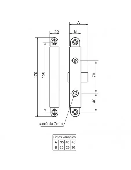 Serrure Monopoint En Applique Metalux Gollot 4300 4 Gorges