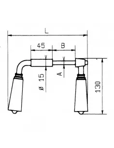Béquille Metalux Pour Serrure Gollot 2
