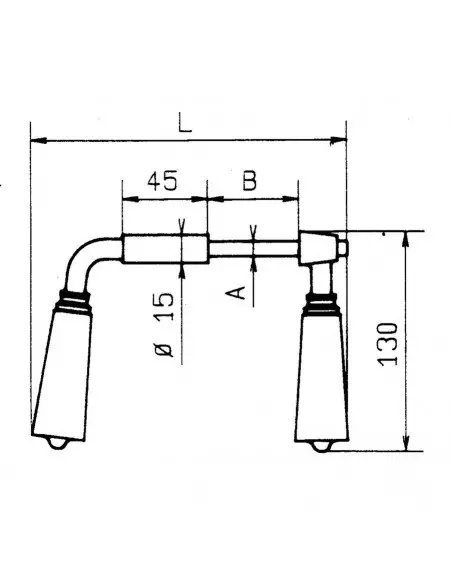 Béquille Metalux Pour Serrure Gollot