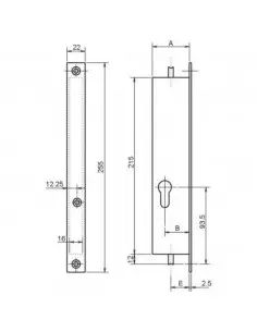Serrure À Larder 2 Points Metalux À Tringle 2