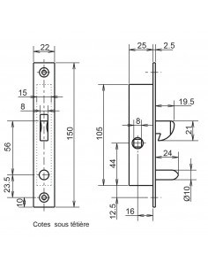 Monopoint À Larder Profil Étroit Metalux À Mentonnet... 2