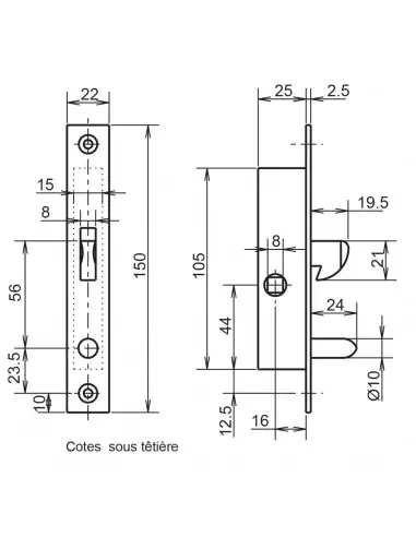 Monopoint À Larder Profil Étroit Metalux À...